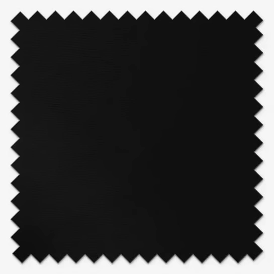 Black fabric swatch with pinked zigzag edges