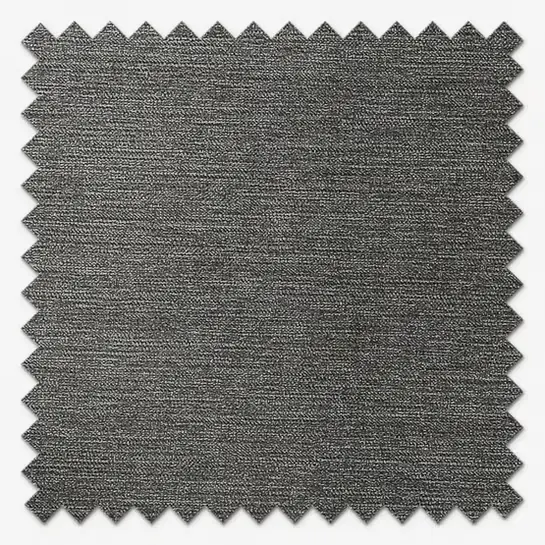 Close-up swatch of dark gray textured fabric